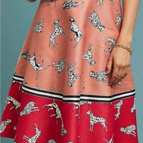 Hutch Dalmatian print color block midi skirt - Picture 3 of 11